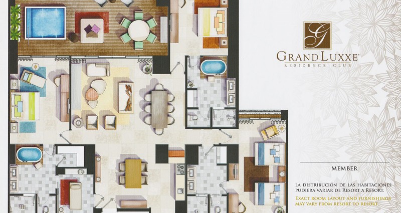 Grand Luxxe Spa Tower - 3 Bedroom Floor Plan
